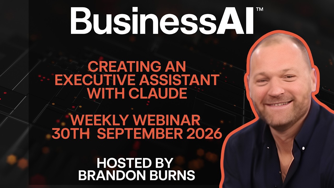 Creating your own personal assistant with Claude webinar video thumbnail